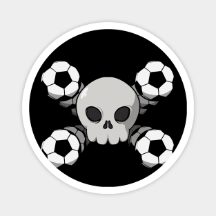 Soccer crew Jolly Roger pirate flag (no caption) Magnet